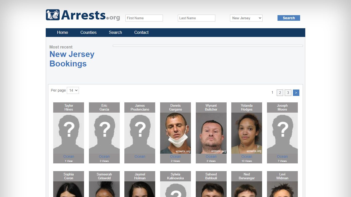 New Jersey Arrests and Inmate Search